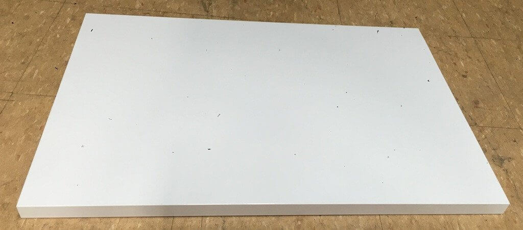 Top of white deck 1mWx0.5mD, 150Kg/ level