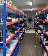Rows of heavy duty racking