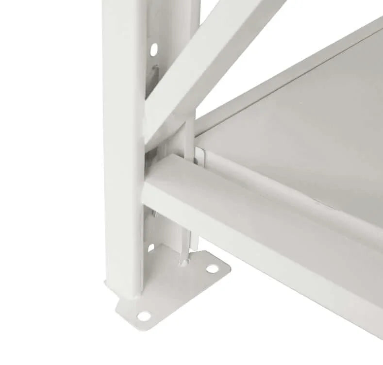 Standard Duty Upright All Widthsx0.5mDx2.0mH 120Kg/L White - Falcon ...