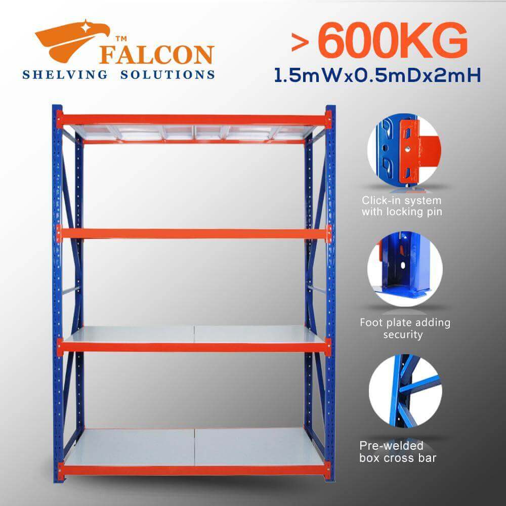 Longspan Heavy Duty 1.5mWx0.5mDx2.0mH Starter 150Kg/L