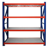 4 extra level kits are needed to make 1 standard longspan shelving unit