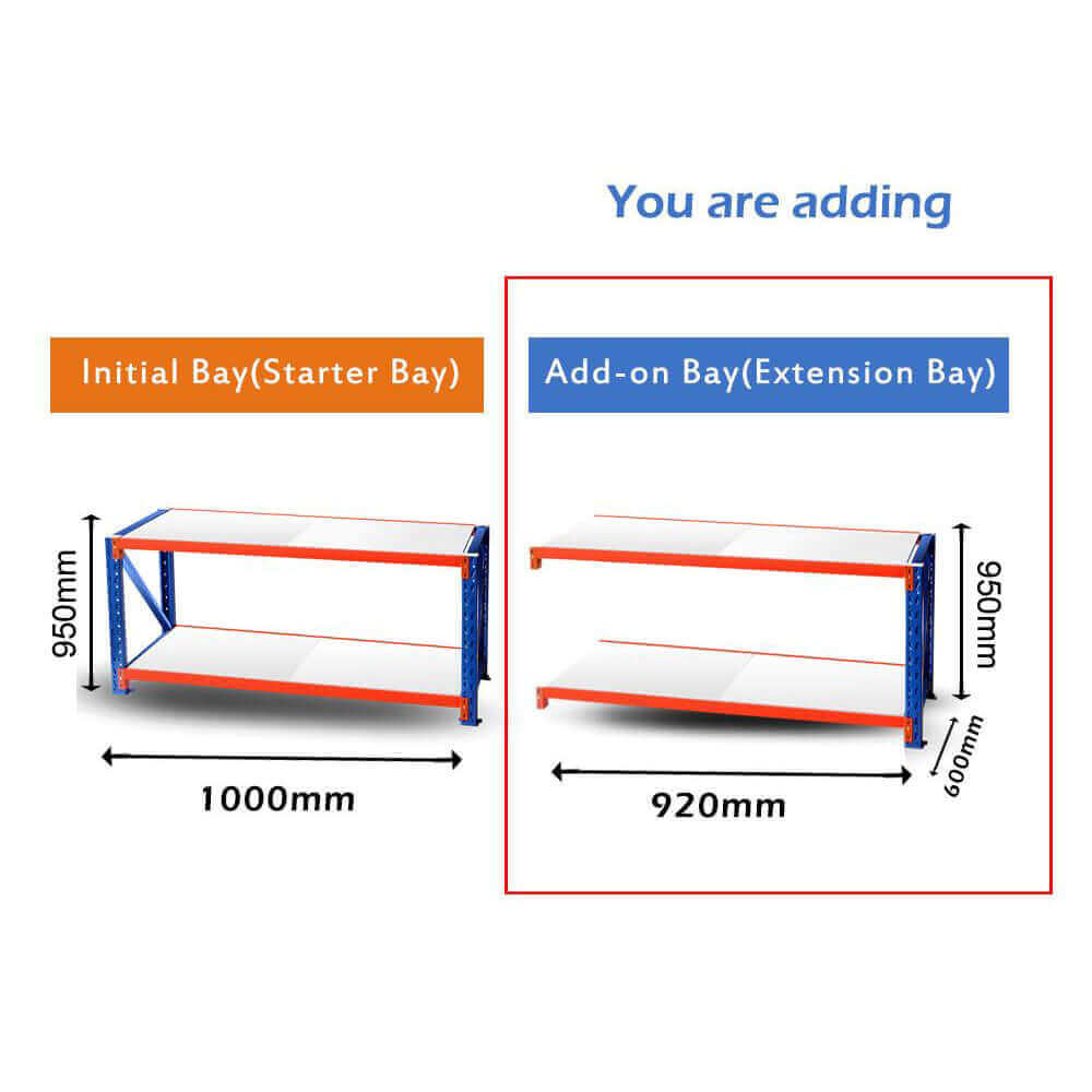 Addon bay can be used to make a  longer workbench surface