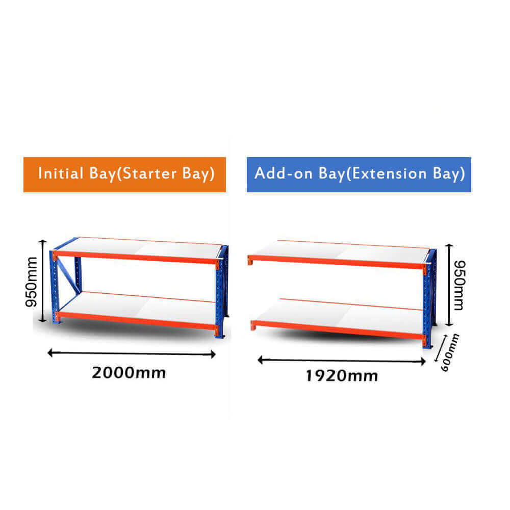Dimensions of Heavy Duty Workbench 2.0mWx0.6mDx0.95mH Starter 300Kg/L