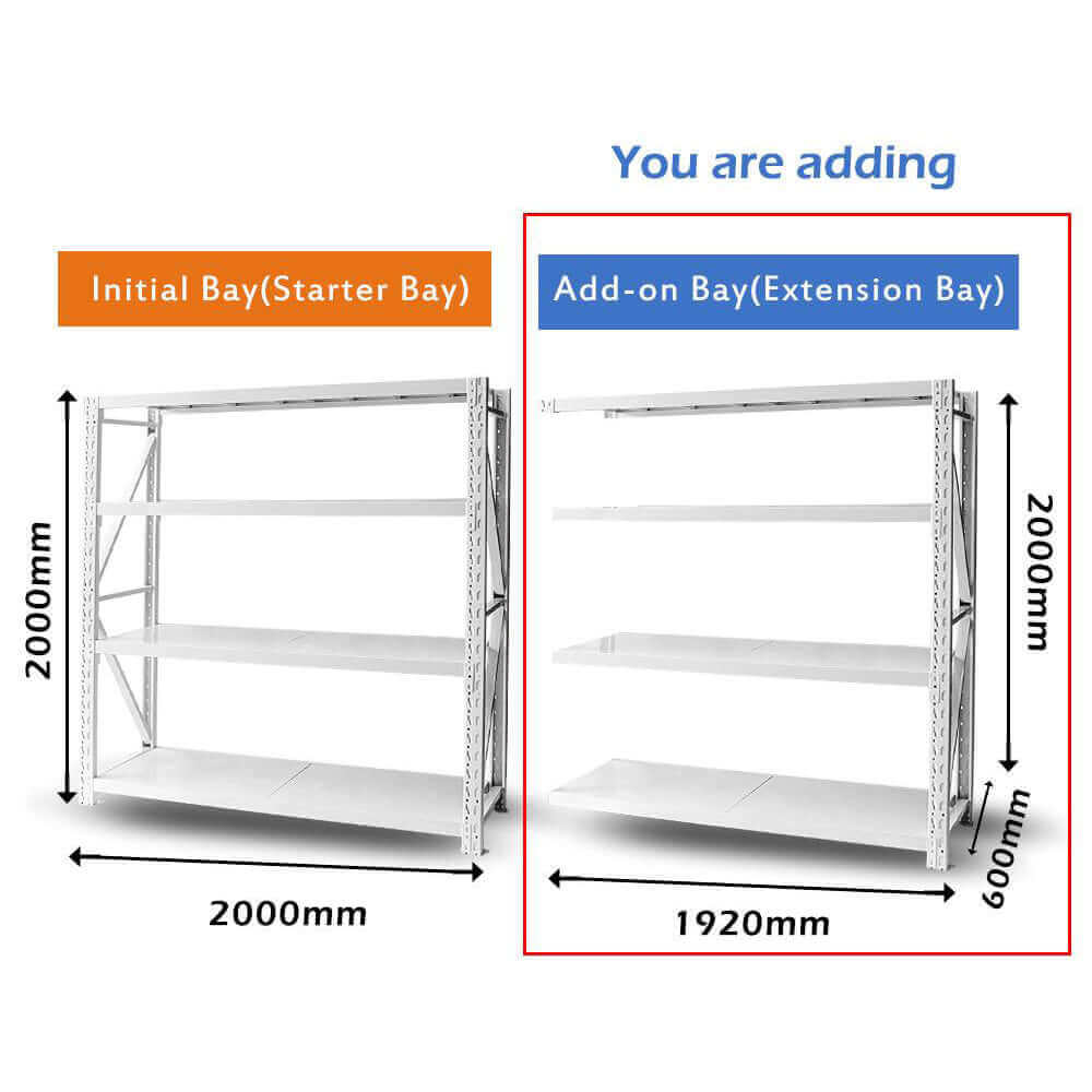 Standard duty 2mW unit dimensions