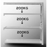 Standard Duty Shelving 2.0mWx0.6mDx2.0mH Addon 200Kg/L