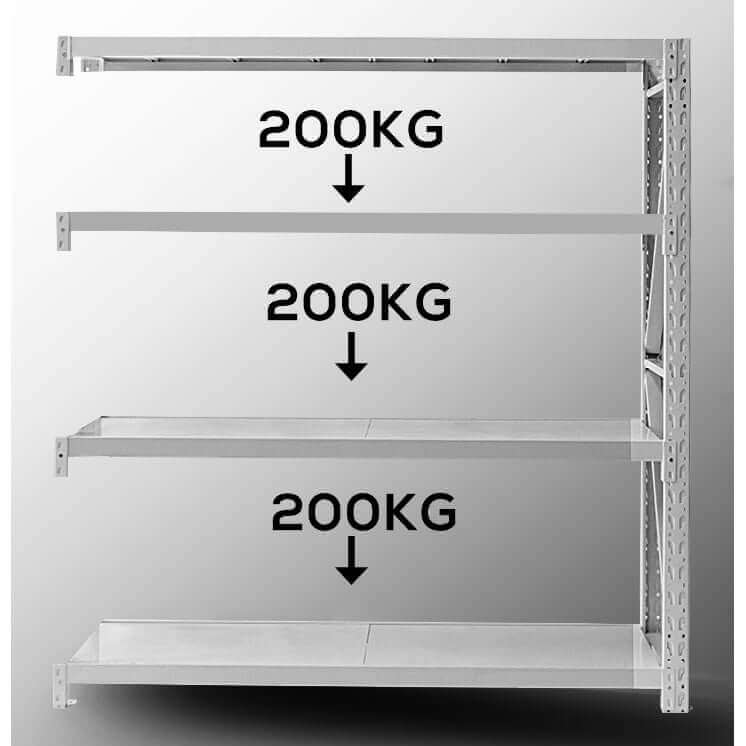 Standard Duty Shelving 2.0mWx0.6mDx2.0mH Addon 200Kg/L