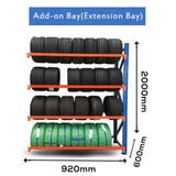 Tyre Racking 1.0mWx0.6mDx2.0mH Addon 300Kg/L