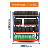 Tyre Racking 2.0mWx0.6mDx2.4mH Starter 300Kg/L