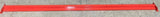 Red heavy-duty long span shelving extra beam for 150 kg load, 1.5m wide on concrete floor