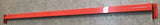 Red heavy-duty Falcon long span shelving beam on concrete floor, 2-meter length for extra storage support
